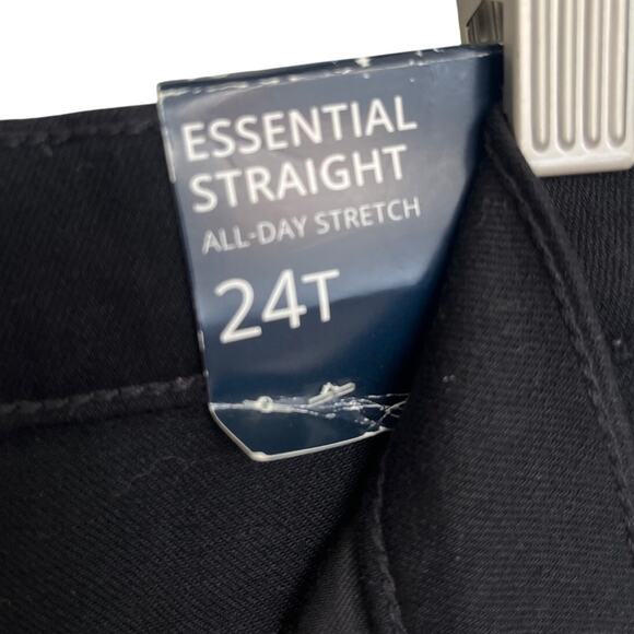 J. Crew Essential Straight Jeans‎ All-Day Stretch in Black Size 24 Tall - Picture 10 of 10